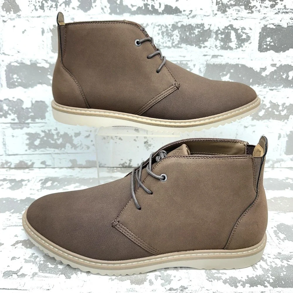 Hawker Rye Chukka Boots Mens‎ Size 11.5 Brown Lace Up Casual Rubber Sole